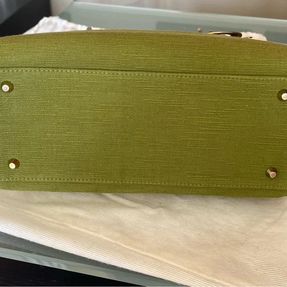 Vintage CHRISTIAN DIOR GREEN LADY DIOR BAG - Picture 6 of 11